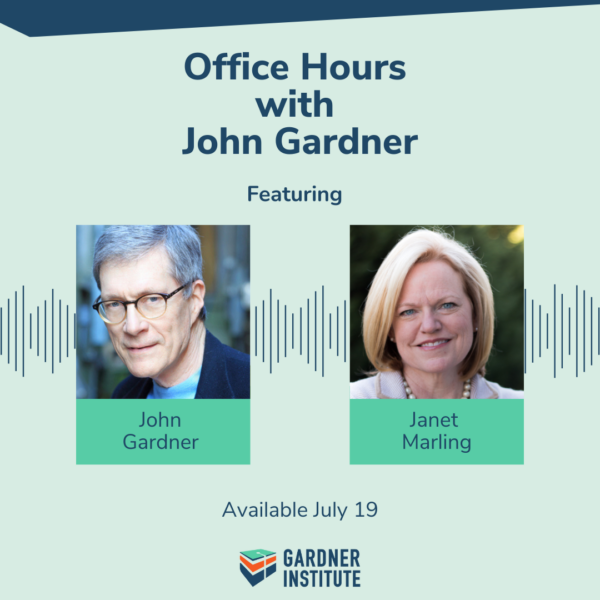 Office Hours with John Gardner graphic with John Gardner and Janet Marling