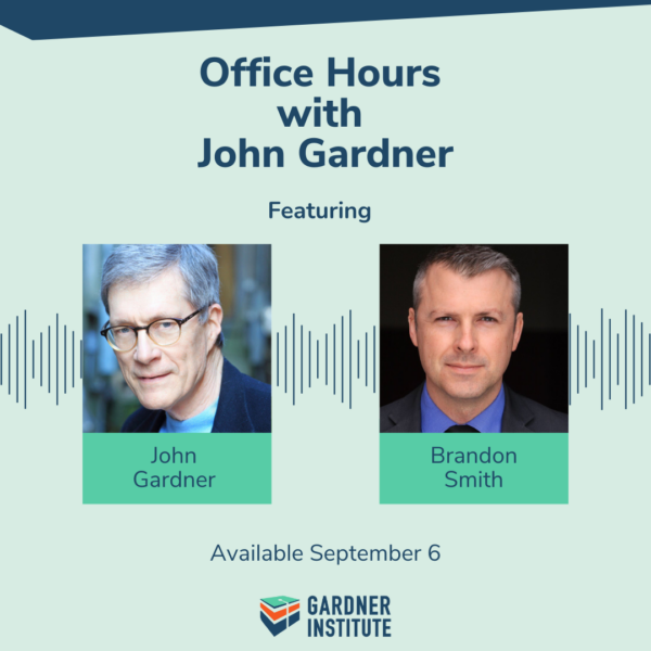 Office Hours with John Gardner graphic with John Gardner and Brandon Smith