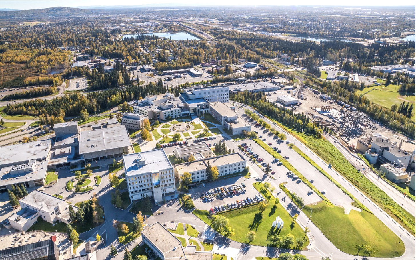Photo of the campus of the University of the Alaska Fairbanks