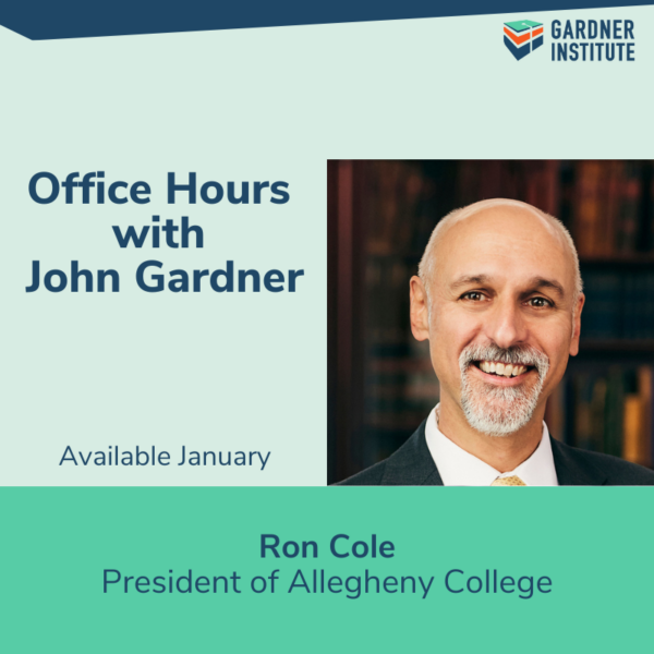 Office hours with John Gardner featuring Ron Cole