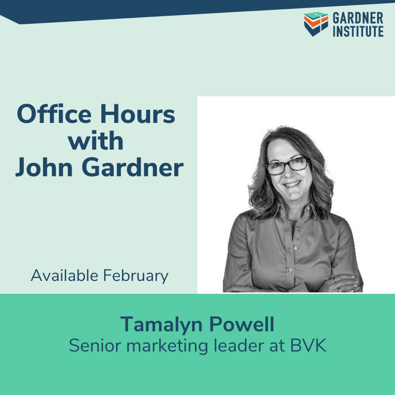 Office hours graphic with photo of Tamalyn Powell