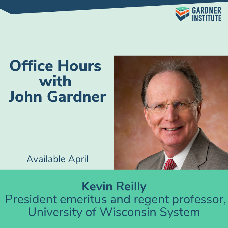 Office hours graphic with photo of Kevin Reilly