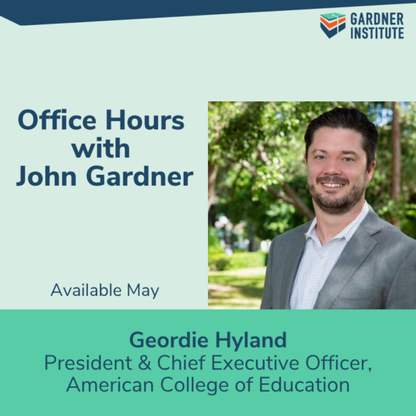 Office Hours with John Gardner. Available May. Geordie Hyland